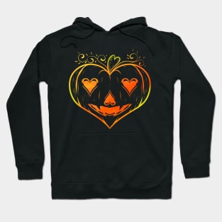 Ornament Heart Shaped Pumpkin Halloween Hoodie